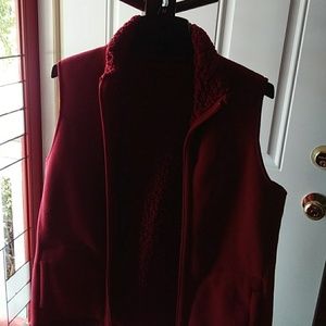Weatherproof Reversible Red Vest